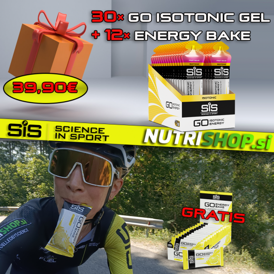 GO Isotonic GEL 30×60ml  + Energy Bake 12× GRATIS