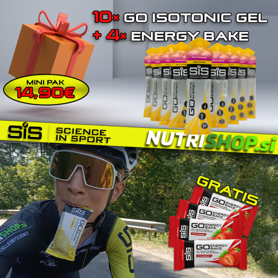 GO Isotonic GEL 10×60ml  + Energy Bake 4× GRATIS